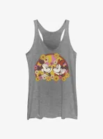 Disney Mickey Mouse & Minnie Spring Bloom Womens Tank Top