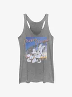 Disney Mickey Mouse Sunset Couple Womens Tank Top