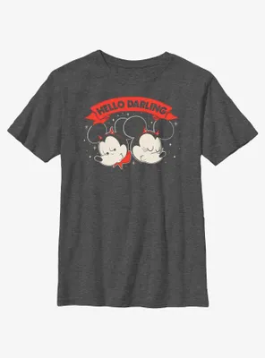 Disney Mickey Mouse Hello Darling Youth T-Shirt