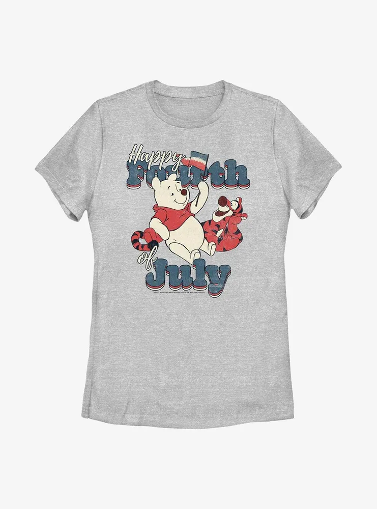 Disney Winnie The Pooh Happy Fourth Of July Womens T-Shirt