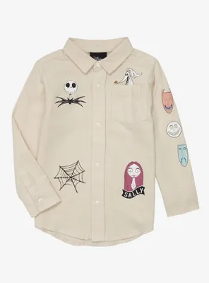 Our Universe Disney The Nightmare Before Christmas Icons Woven Toddler Button-Up Shirt - BoxLunch Exclusive