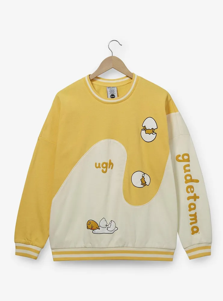 Sanrio Gudetama Color Block Wave Crewneck - BoxLunch Exclusive