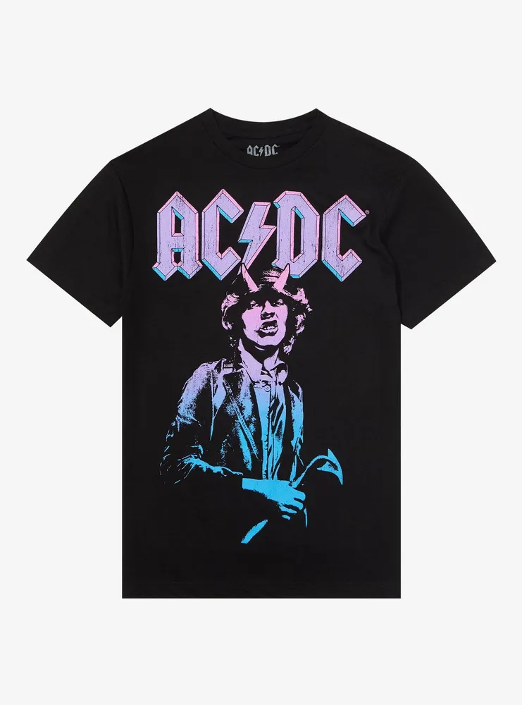 AC/DC Angus Young Boyfriend Fit Girls T-Shirt