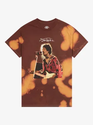 Jimi Hendrix Singing Tie-Dye T-Shirt