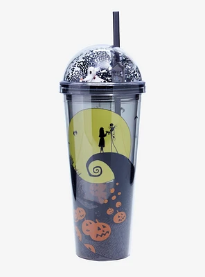 The Nightmare Before Christmas Glitter Dome Acrylic Travel Cup