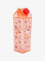 Hello Kitty Flowers Red Milk Carton Water Bottle