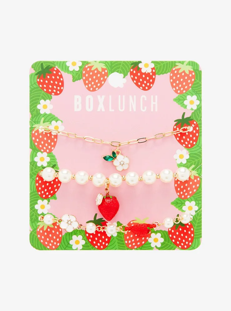 Strawberry Pearl Bracelet Set - BoxLunch Exclusive