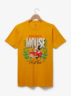 Disney Mickey Mouse & Pluto Car Portrait T-Shirt - BoxLunch Exclusive