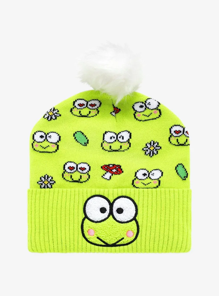 Keroppi Flowers Pom Beanie