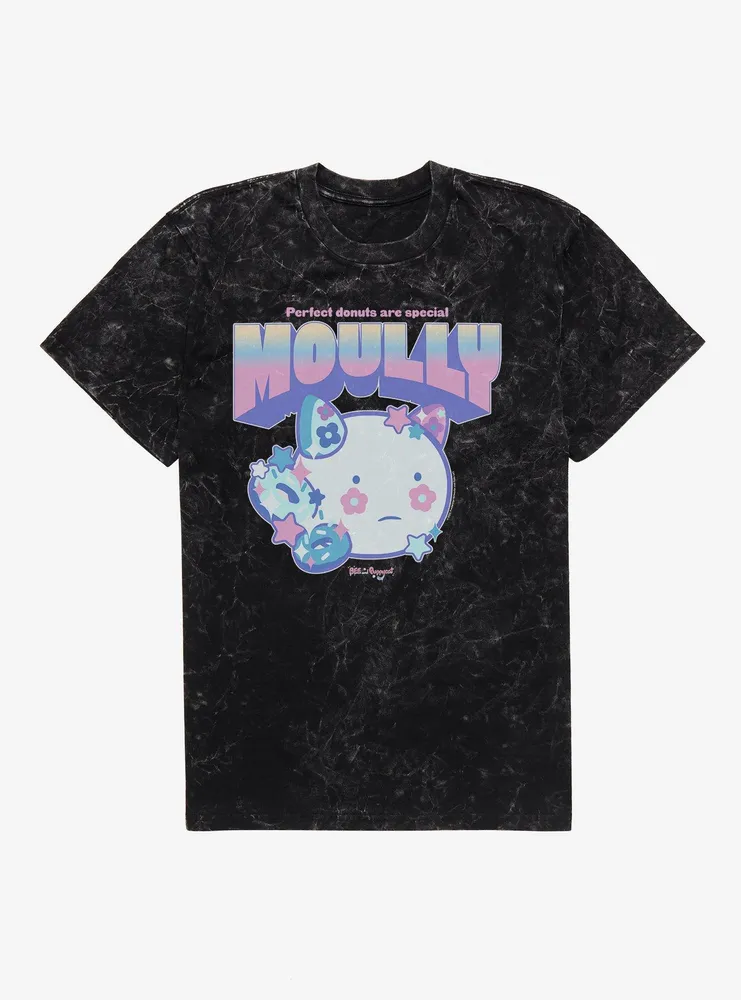 Bee And Puppycat Moully Perfect Donuts Mineral Wash T-Shirt