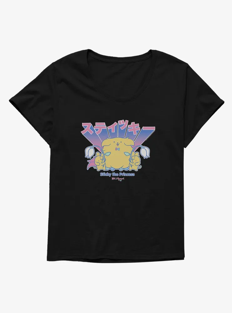 Bee And Puppycat Sticky The Princess Womens T-Shirt Plus