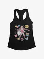 Bee And Puppycat Sticker Icons Womens Tank Top