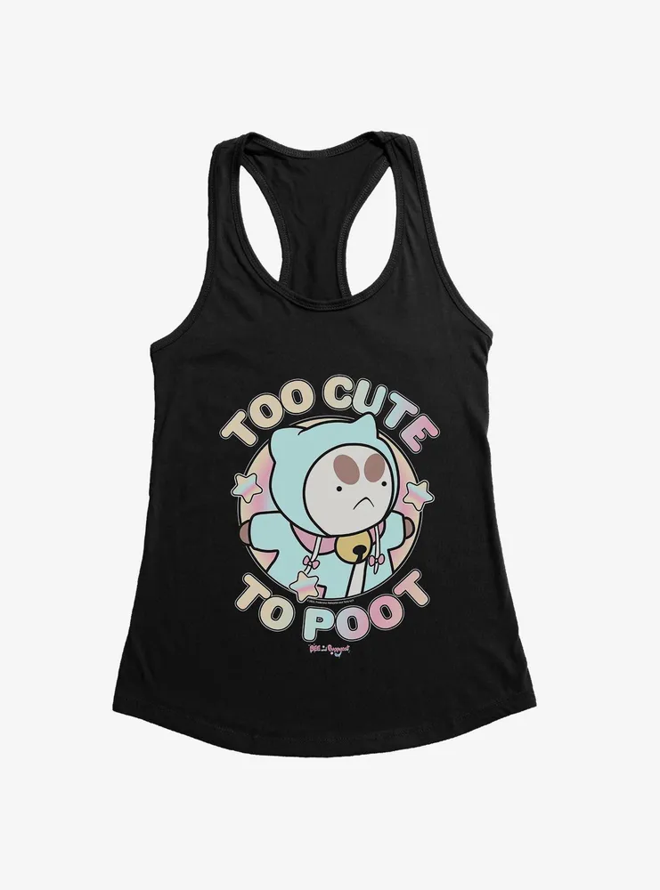 Bee And Puppycat Too Cute To Poot Womens Tank Top