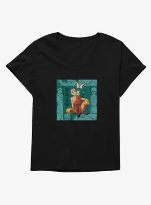 Avatar: The Last Airbender Aang And Momo Womens T-Shirt Plus