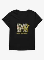 MTV Cassette Logo Womens T-Shirt Plus