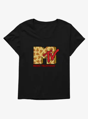 MTV Pizza Logo Womens T-Shirt Plus