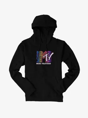 MTV Rainbow Cheetah Logo Hoodie