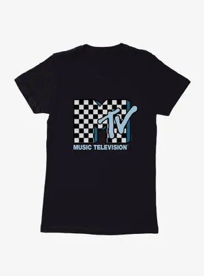 MTV Checkerboard Logo Womens T-Shirt