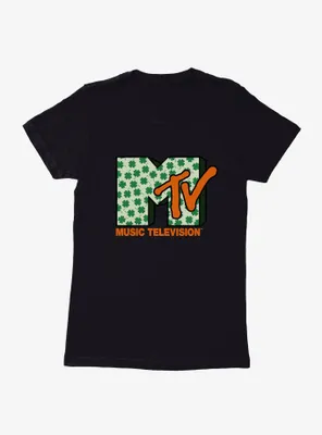 MTV Four Leaf Clover Logo Womens T-Shirt
