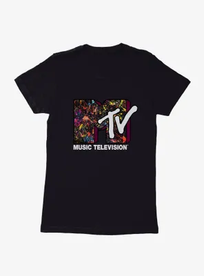 MTV Paint Splatter Logo Womens T-Shirt