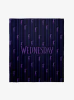 Wednesday Edgar Allen Poe Statue Throw Blanket