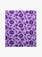 Wednesday Icons Pattern Throw Blanket