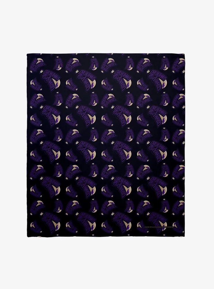 Wednesday Nevermore Academy Throw Blanket