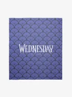 Wednesday Web Pattern Throw Blanket