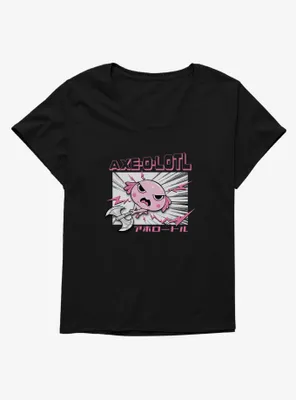 Axolotl Axe-O-Lotl Womens T-Shirt Plus