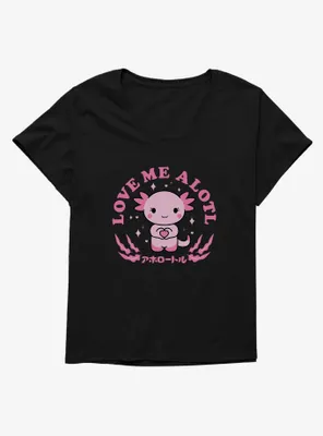 Axolotl Love Me Alotl Womens T-Shirt Plus