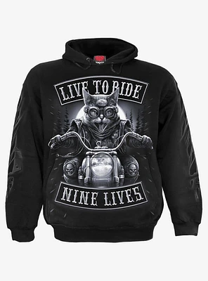 Spiral Nine Lives Hoodie Black