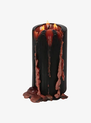 Spiral Vampire Blood Large Pillar Candle