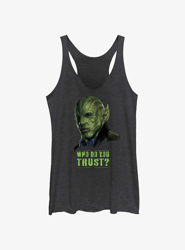 Marvel Secret Invasion Skrull Talos Who Do You Trust Poster Girls Tank