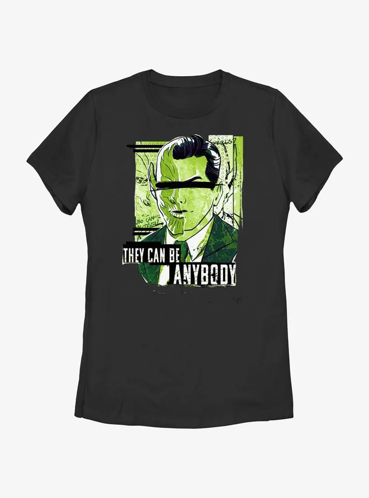 Marvel Secret Invasion They Can Be Anybody Poster Womens T-Shirt