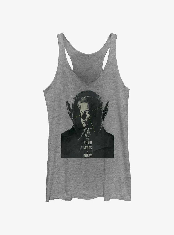 Marvel Secret Invasion Talos The World Needs To Know Womens Tank Top