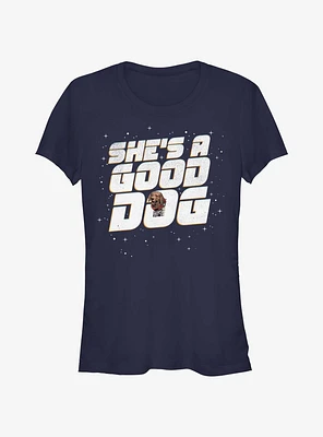 Marvel Guardians of the Galaxy Vol. 3 Spacedog Cosmo She's A Good Dog Girls T-Shirt