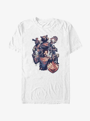 Marvel Guardians of the Galaxy Vol. 3 Armed & Ready To Fight T-Shirt