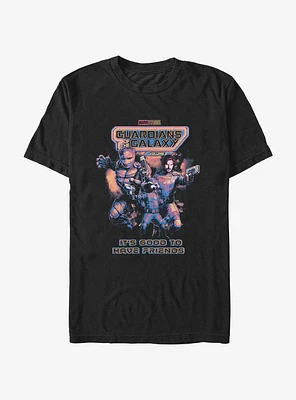 Marvel Guardians of the Galaxy Vol. 3 It's Good To Have Friends Poster T-Shirt