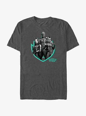Marvel Guardians of the Galaxy Vol. 3 Group B Mantis Drax & Nebula Badge T-Shirt