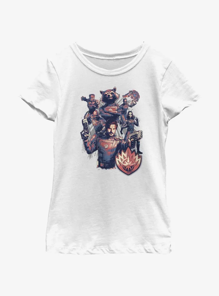 Marvel Guardians of the Galaxy Vol. 3 Armed & Ready To Fight Youth Girls T-Shirt