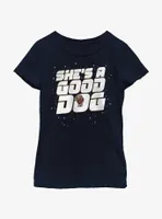 Marvel Guardians of the Galaxy Vol. 3 Spacedog Cosmo She's A Good Dog Youth Girls T-Shirt