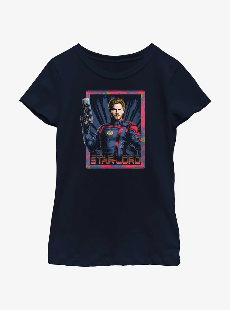 Marvel Guardians of the Galaxy Vol. 3 Peter Quill Star-Lord Youth Girls T-Shirt