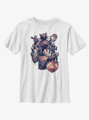 Marvel Guardians of the Galaxy Vol. 3 Armed & Ready To Fight Youth T-Shirt