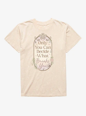 A Court Of Wings & Ruin Only You Decide What Breaks Mineral Wash T-Shirt