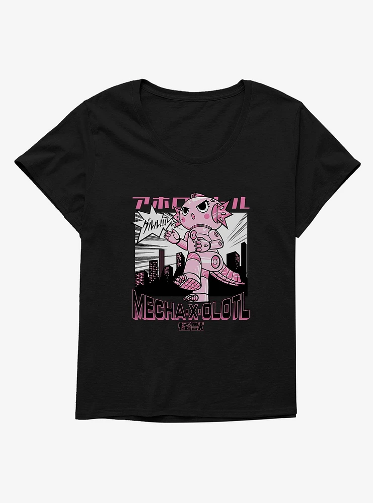 Axolotl Mecha-X-Olotl Girls T-Shirt Plus