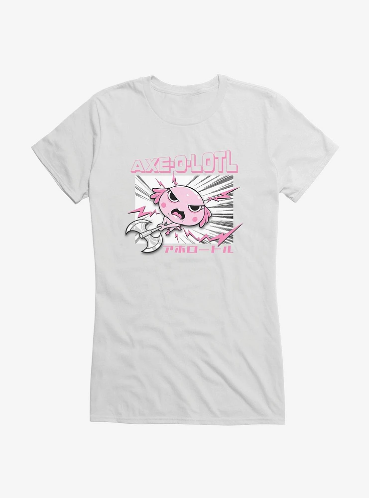 Axolotl Axe-O-Lotl Girls T-Shirt