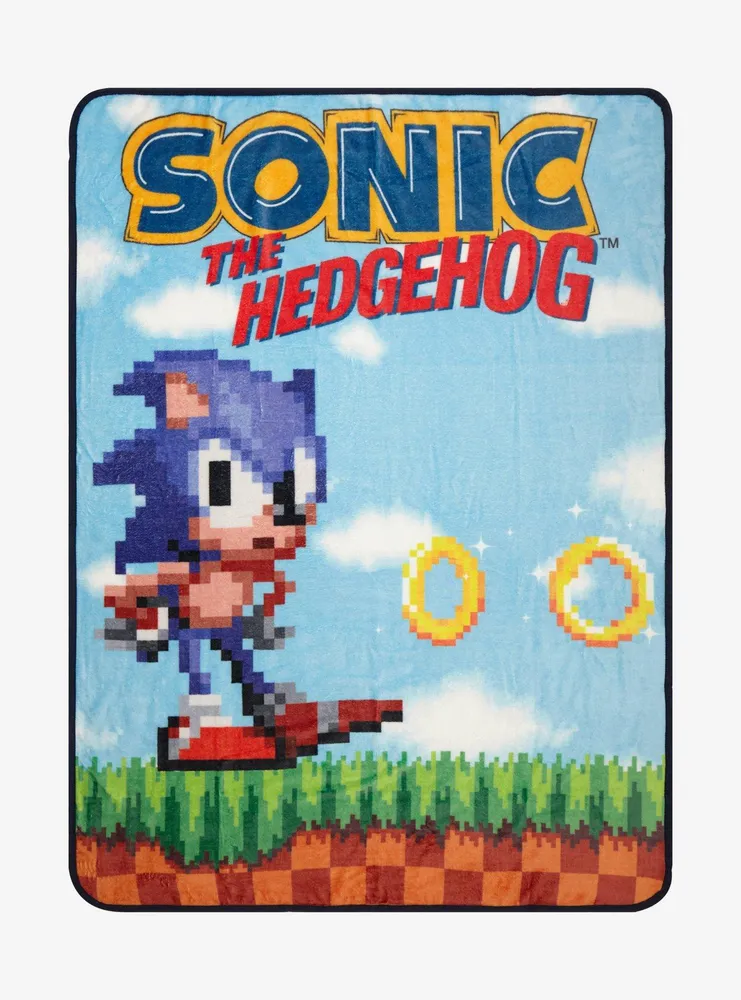 Sonic The Hedgehog 8-Bit Throw Blanket