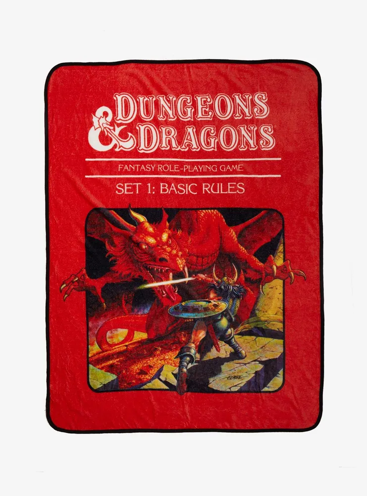 Dungeons & Dragons Rules Throw Blanket