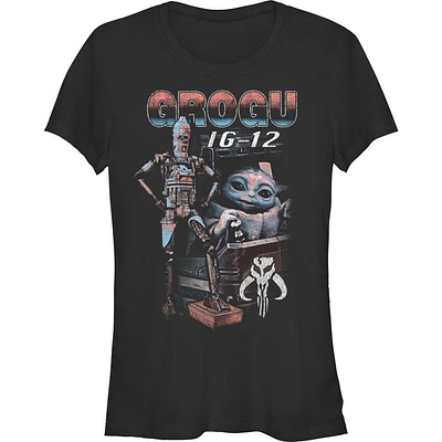 Star Wars The Mandalorian Grogu & IG-12 Girls T-Shirt