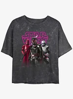 Star Wars The Mandalorian Moff Gideon's Return Mineral Wash Girls Crop T-Shirt